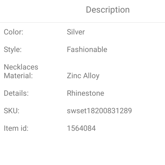 Bundle Deal ✨️✨️ ! 3pcs Rhinestone Decor Jewelry Set BRAND NEW ✨️ 😍 - Picture 4 of 4